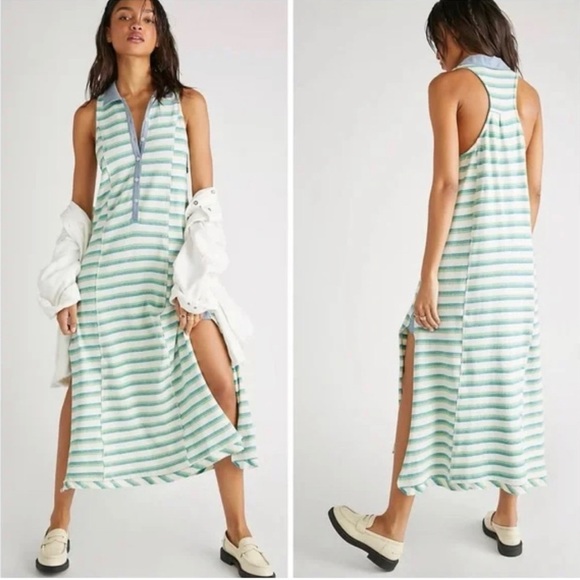Free People Downtown Midi Dress - Picture 1 of 16